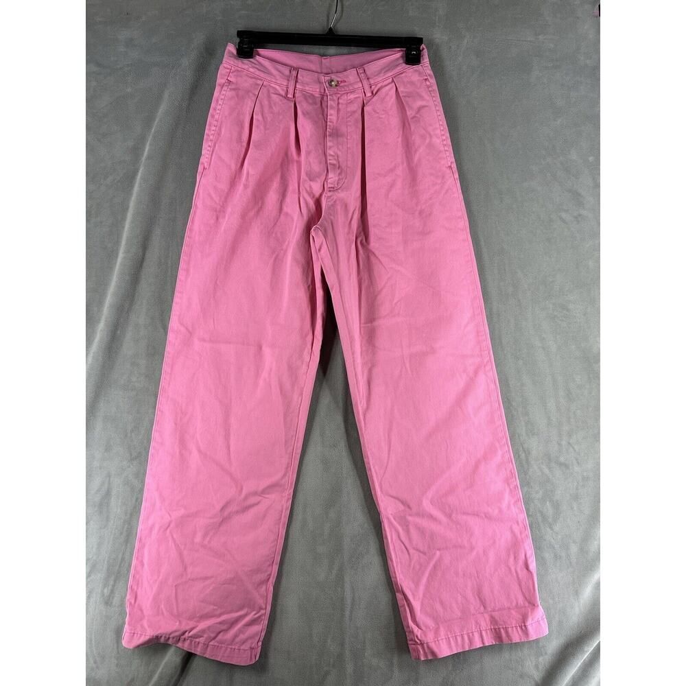 New Anthropologie Denimist Blair Double Pleated Trouser Size 26 Pink Pants